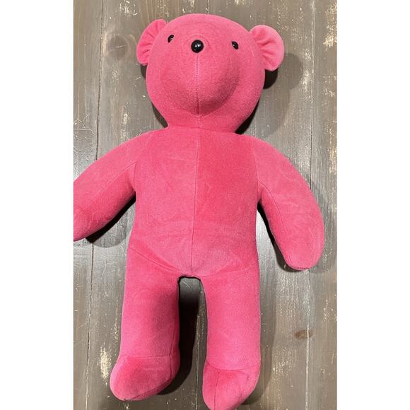 Vintage 1979 North American Bear Co HOT PINK TEDDY BEAR 20" Stuffed Plush Toy - Picture 2 of 9